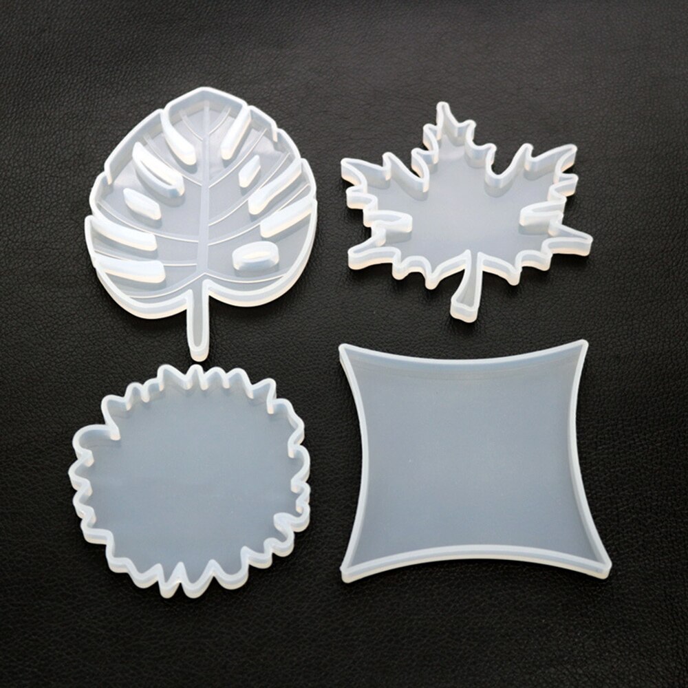 Diy Siliconen Mallen Cup Pad Water Cup Mat Houder Epoxyhars Ambachten Onderzetters Mallen Handgemaakte Gereedschap 4 Patronen Optionele