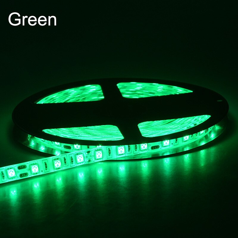 5050 RGB LED bande lumineuse 5 mètres 300 LED s DC 12 V diode LED ruban lumière étanche IP65 rouge vert bleu /blanc froid: Green / Waterproof