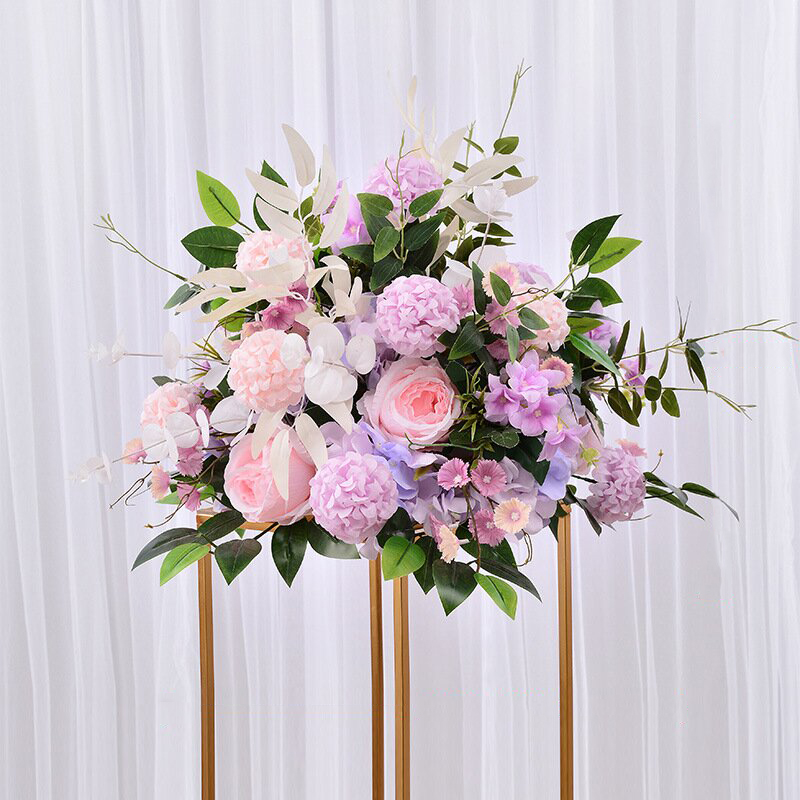 Kunstseide Blumen Ball für Hochzeits feier Dekoration Bühne Anzeige Fenster Dekoration Simulation Blume Hochzeit Zubehör: Blau