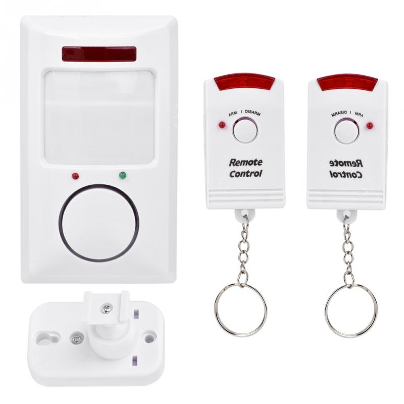 105dB Wireless Alarm System Infrared Motion Sensor Detector Wall Alert Home Security Accurate Identification