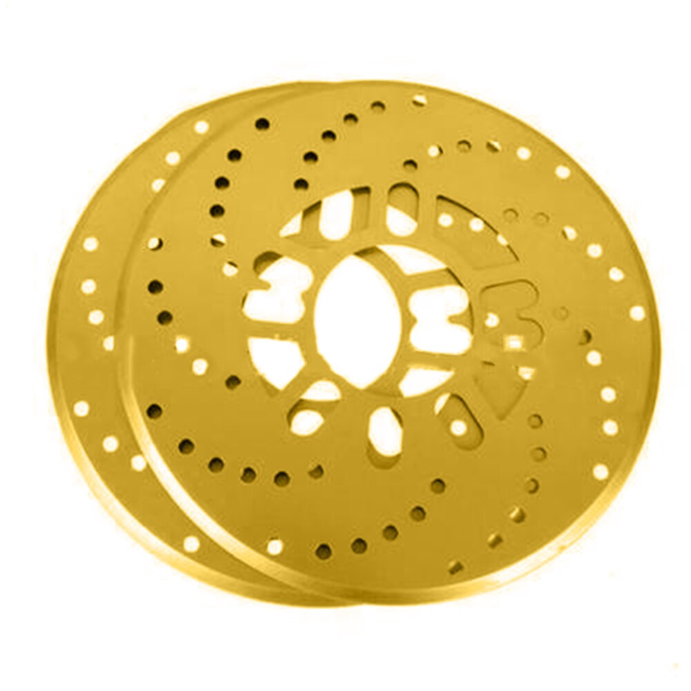 2 unids/set de modificación automática de la placa de tambor trasero de aleación de aluminio cubierta de freno de coche 26cm hoja de disco de rueda piezas de coche
