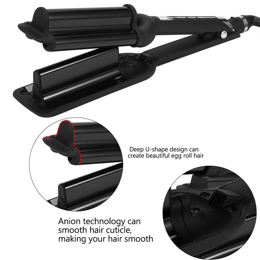Hair Waver for Deep Waves Crimper Hair Iron Curling Barrel Fast Heating Ceramic Beach Waver Curler Hair Styling Tools