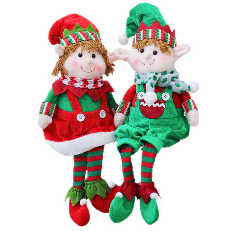 Jul elf dukke dekoration bomuld afslappet fest ornament hjem ornamenter legetøj et stykke