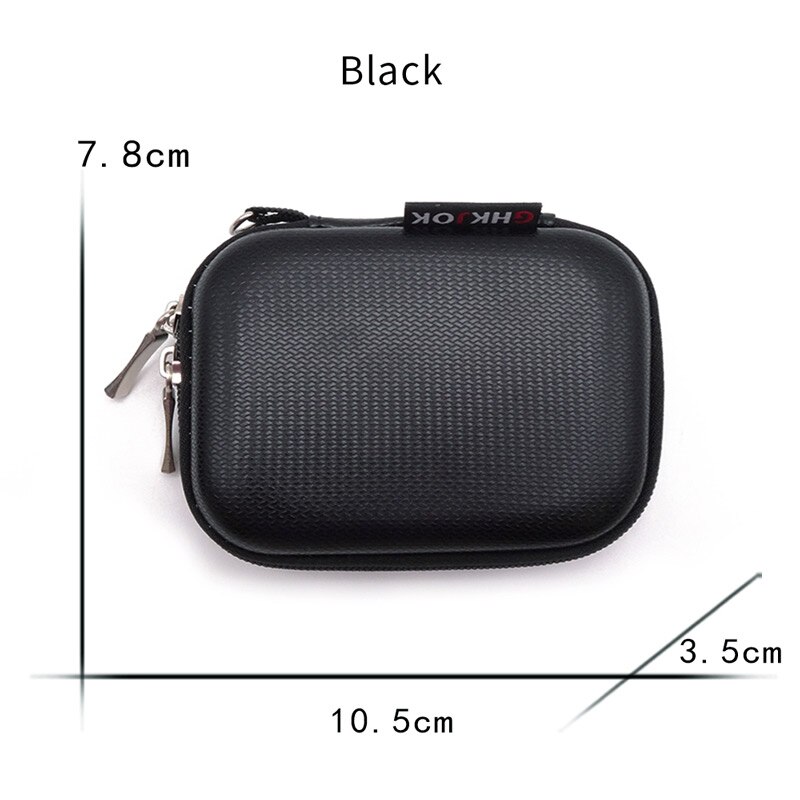 Portable Carrying Storage Bag For MP3 SD Card Holder Earphone Earbud USB Flash Drive Bag case SD Card USB Flash Drive Box: black