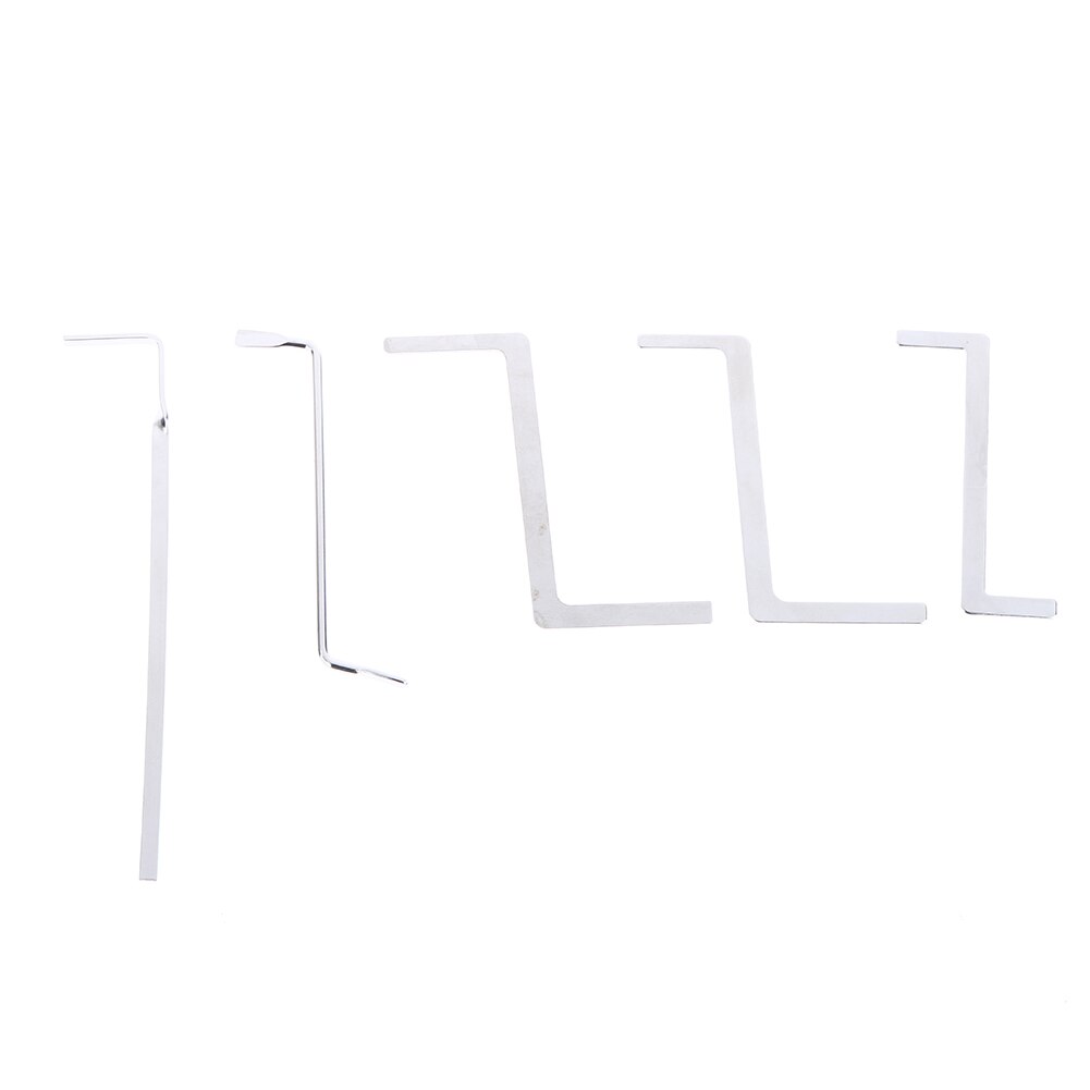 FATCOOL 5pcs Locksmith Lock Pick Tools Set Stainless Steel Double Row Tension Removal Hooks Lock Picks Tools Lockpick