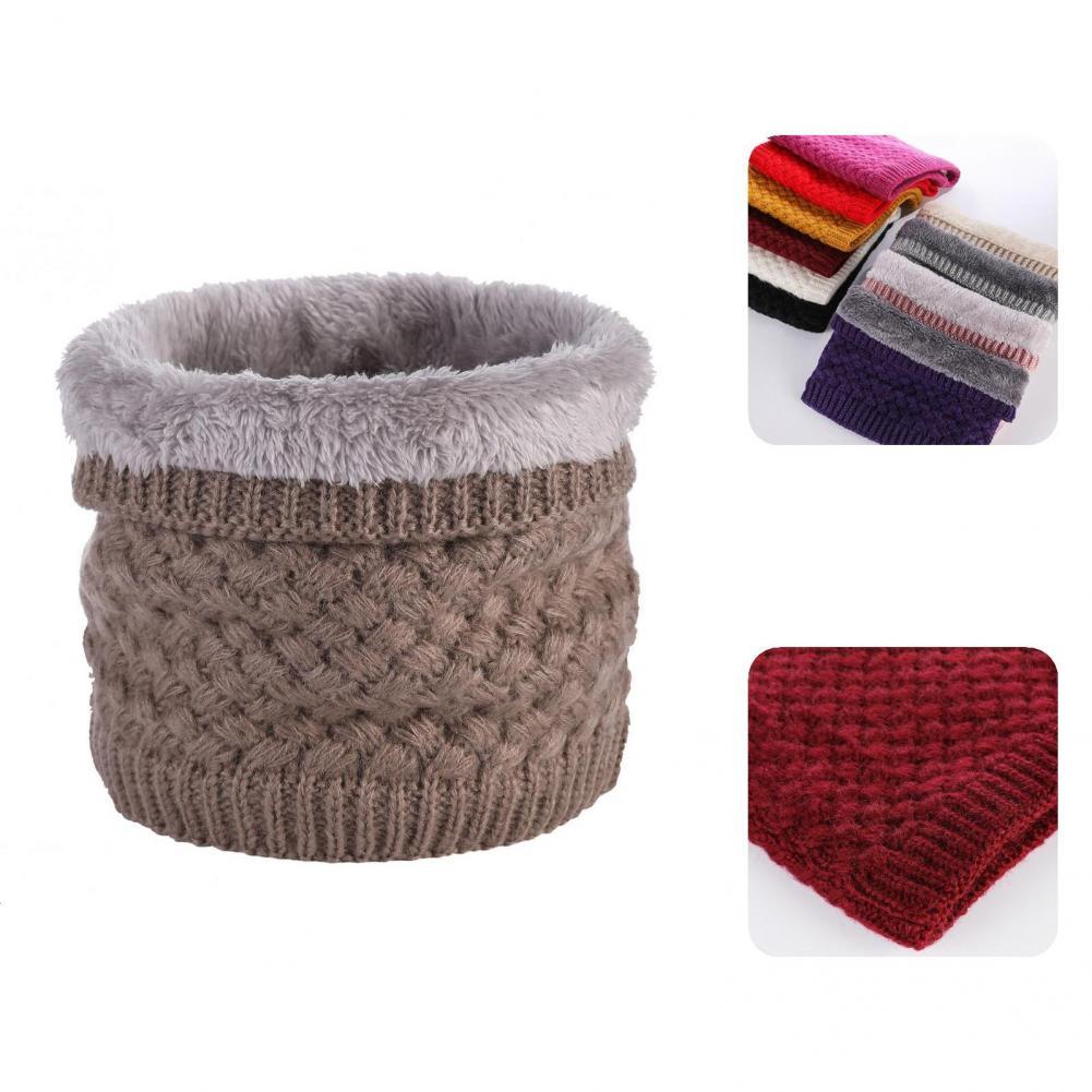 Neck Warmer Wear Resistant Thick High Elastic Plush Lining Neck Scarf Winter Neck Warmer for Cold Weather