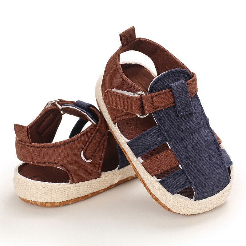 0-18M Summer Kids Baby Boys Hollow Out Sandals Non Slip Infant Soft and Breathable Walking Shoes