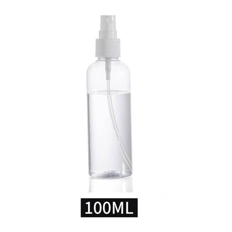 30/50/100ml genopfyldelige flasker rejse gennemsigtig plastflaske forstøver tom lille sprayflaske fri og sikker: 100ml