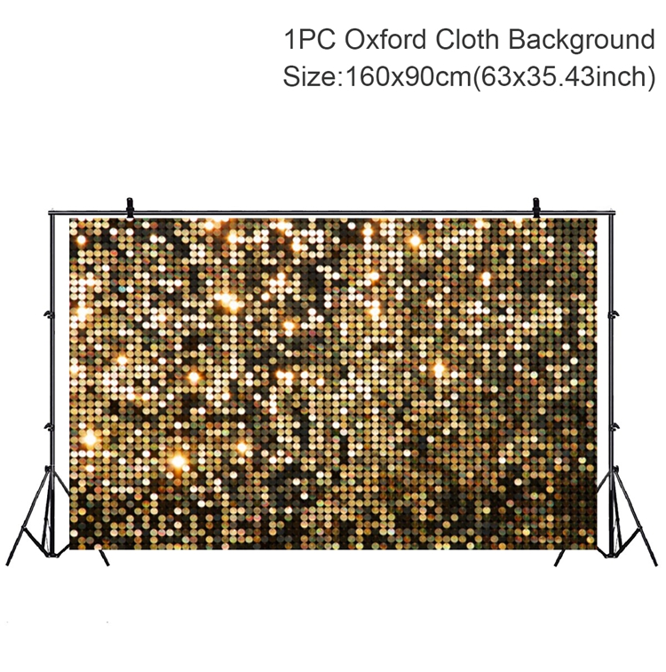 1.6M Bright Gold Glitter Birthday Party Background Baby Shower Wedding Decor Wall Backdrop Curtain Birthday Party Decoration: 3