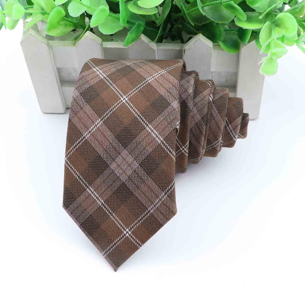 Slips klassisk herre plaid slips formelt slid jakkesæt sløjfer slips mandlige tr stof tynd slank farverig halsbånd: 4