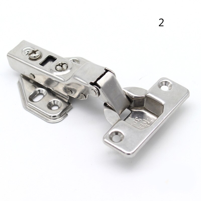 4 Pcs Stainless Steel Soft Slow Close Cabinet Door Hinges Hydraulic Hinges Damper Buffer LB88: B