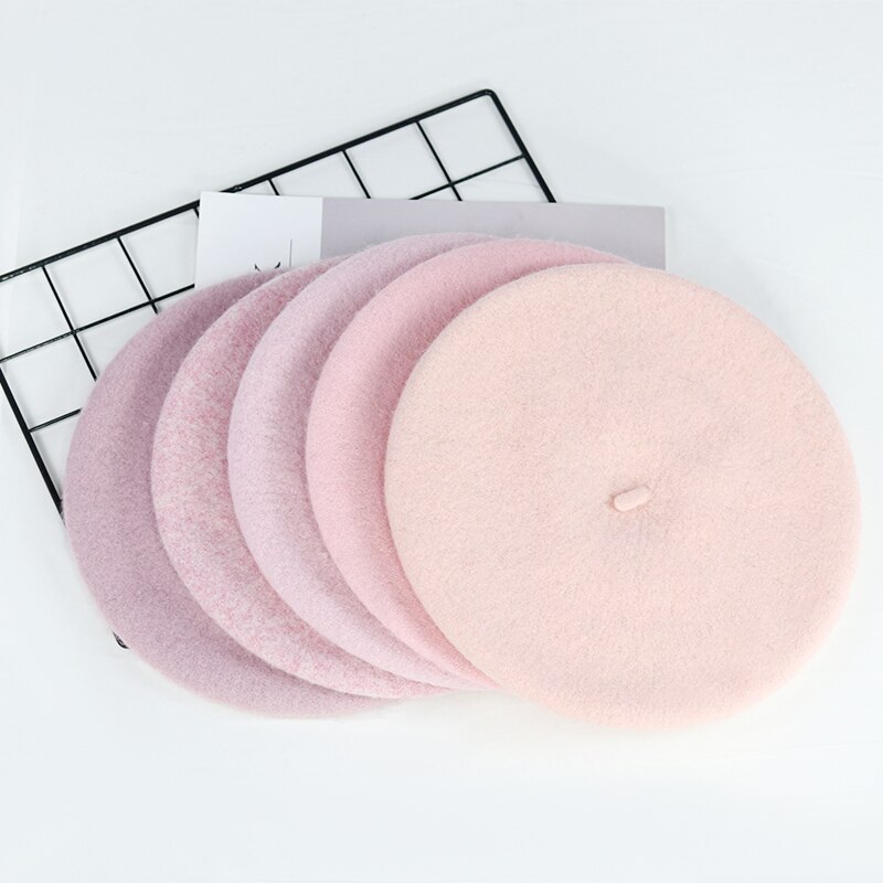 Søt jente beret høst ullmalerhatt vinter behagelig gresskarhatt vill trucker lue