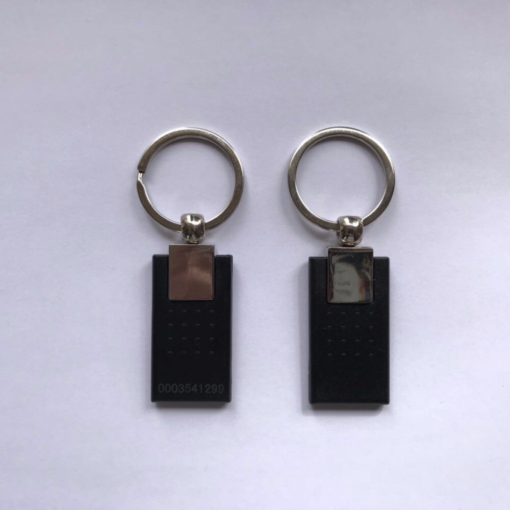 125 khz rfid adgang nøglebrik sort farve metal stil (pakke  of 5)
