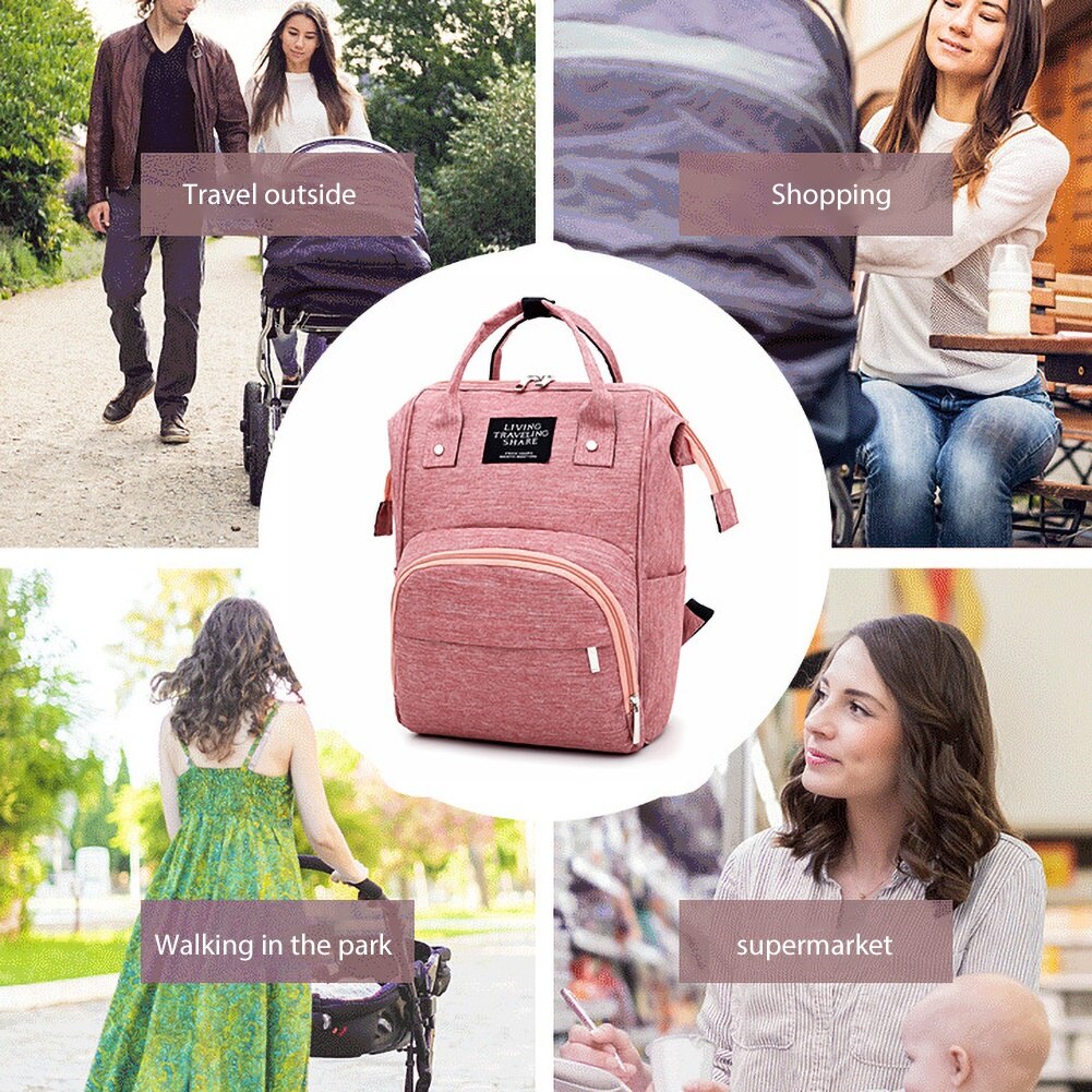 Große Kapazität Wasserdichte Reise Mutter Rucksack lässig Baby Pflege Windel Tasche stilvolle und bequem zu bedienen perfekte für Mutter