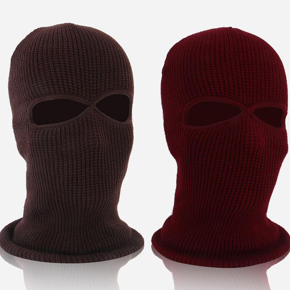 Knitted Riding Mask Full Face Windproof Unisex Face Mask for Cycling Outdoor Winter Fleece Hood Hat Sport Equipment