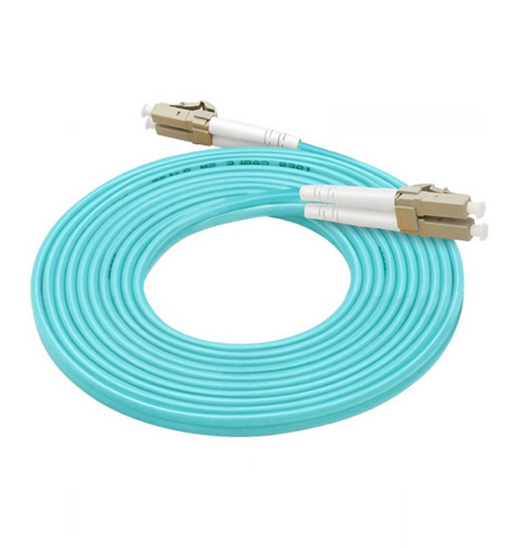 10Pcs OM3 LC UPC-LC UPC Multimode Duplex 3.0mm Optical Fiber Optic Patch Cord Optical Patch Cable 1/2/3/5/10m