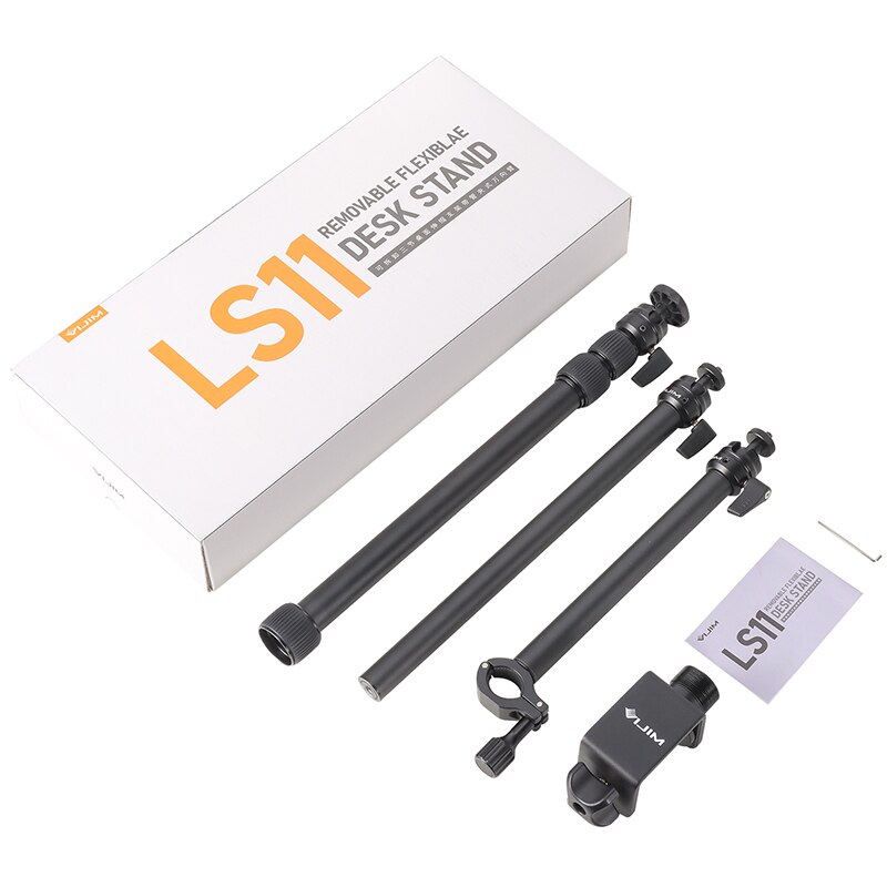 VIJIM LS10 LS11 C Stativ Klemme Schreibtisch Montieren Licht Stand mit 1/4 "Ball Kopf Licht Einstellbare Tabletop Halterung Stehen Studio installieren: LS11