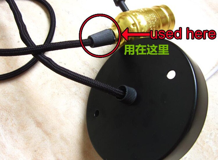 100pcs/lot Black Strain relief Plastic Cable Strain Relief Wire Clamp Cable Grip Wire Clip Cord Grip