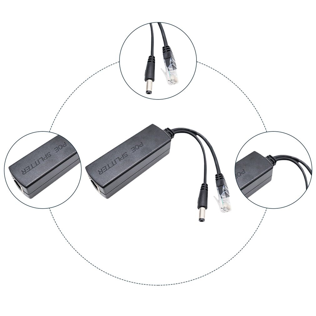 48V to 12V PoE Splitter Module 10/100MBPS Power Over Ethernet Splitter Adapter IP Camera Network Set-Top Boxes PoE Splitter