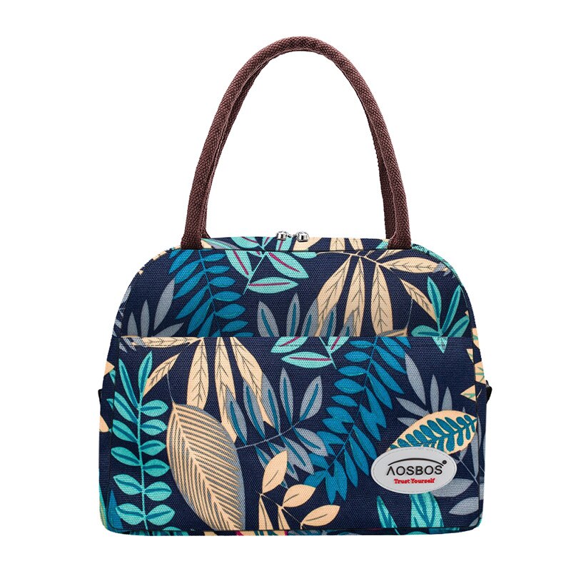 Aosbos Tragbare Kühler Mittagessen Tasche Thermische Isolierte Multifunktions Lebensmittel Taschen Lebensmittel Picknick Lunch Box Tasche für Männer Frauen Kinder: Default Title