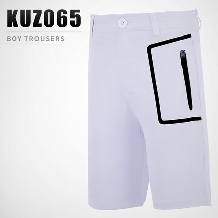 Pgm adolescent garçons vêtements costumes été enfants à manches courtes t-shirt haut Stretch Shorts sport vêtements de golf D0784: White Shorts / M