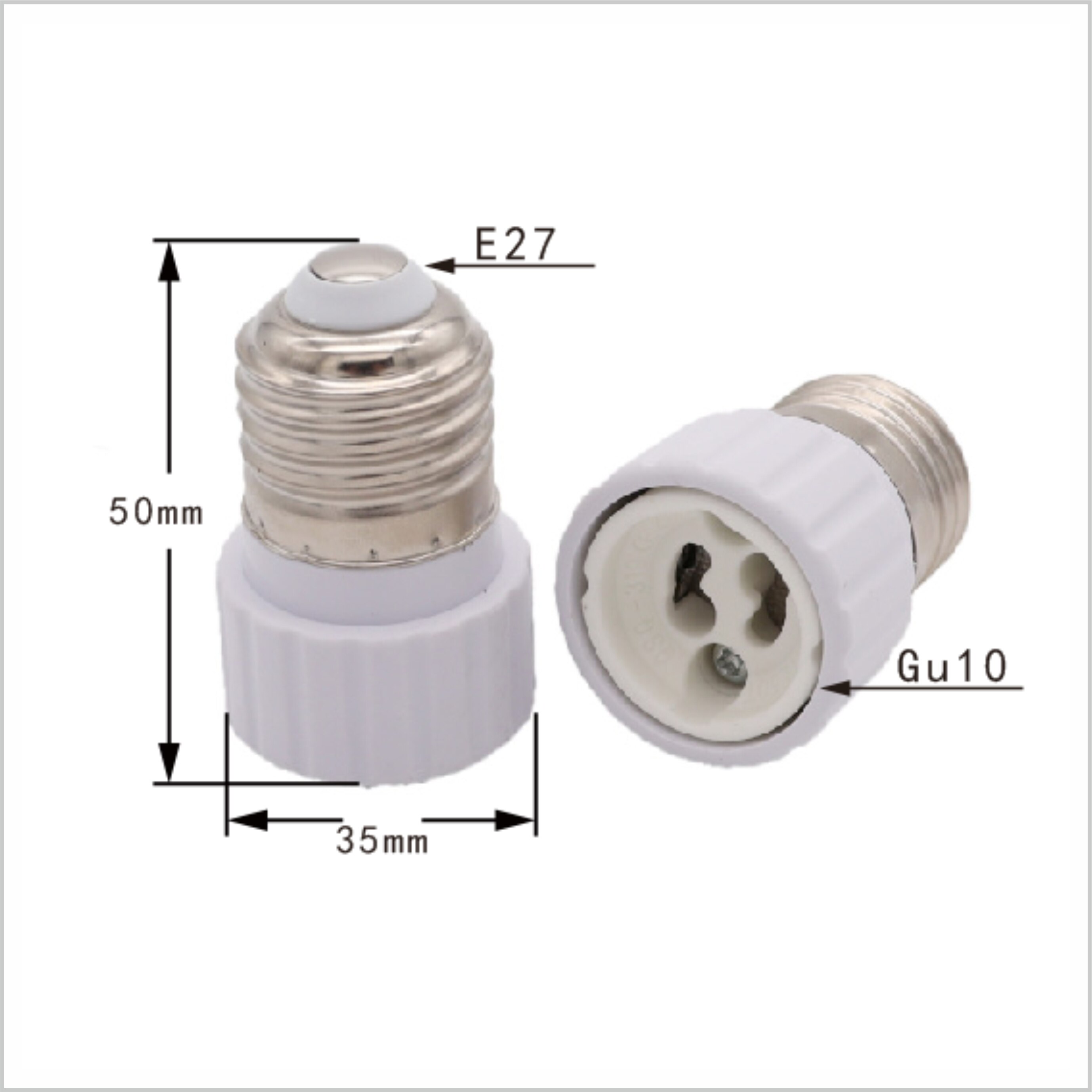 GU10 Om E27 Vuurvast Materiaal Lamphouder E27 Om GU10 Converters Socket Adapter Gloeilamp Basis Type