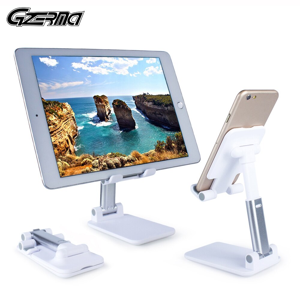 Fully Foldable Tablet Stand Adjustable Desktop Tablet Holder Stand For iPad Samsung Xiaomi Tablet Mount Support 3.5-12.9'' Phone