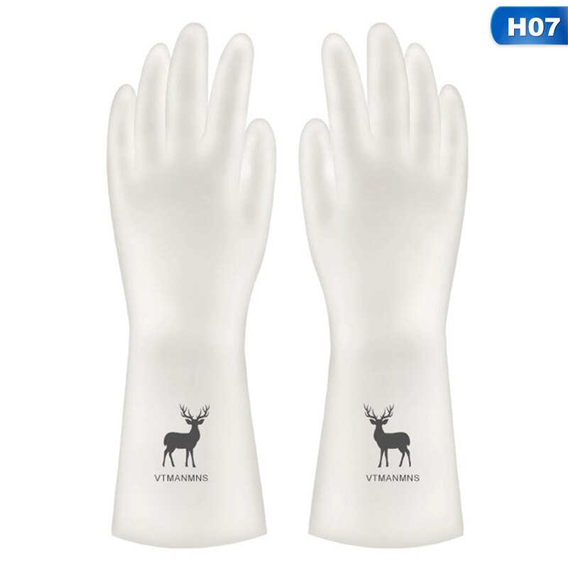 Washing Gloves Women Waterproof Rubber Latex Thin Kitchen Laundry Plastic Cleaning Dishes Household Chores Kitchen Tools: 7-S