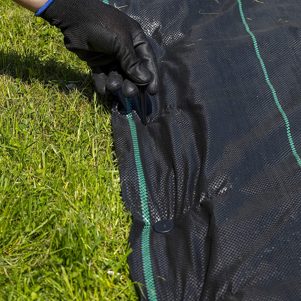 50pcs Garden Netting Film Support Anchor Stakes Fixed Pegs Ground Cloth Fastening Barbed Nail for Greenhouse Fixation