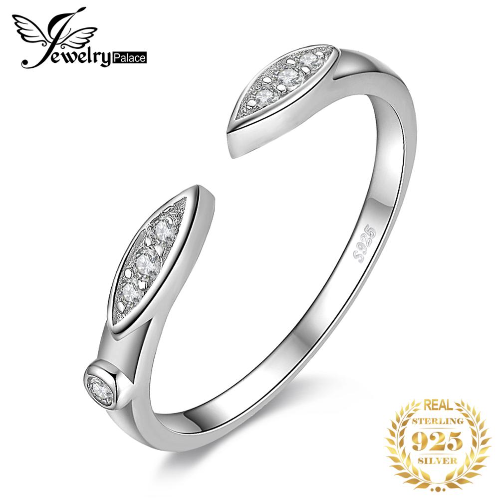 JewelryPalace Marquise Leaf anello in argento Sterling 925 aperto regolabile impilabile dito pollice polsino anello avvolgente per donna