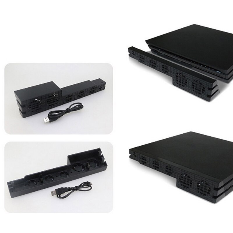 Ventilador de refrigeración para Ps4 Pro, Control de temperatura Super Turbo con Cable Usb para consola Sony Playstation 4, Ps4 Pro, soporte Vertical