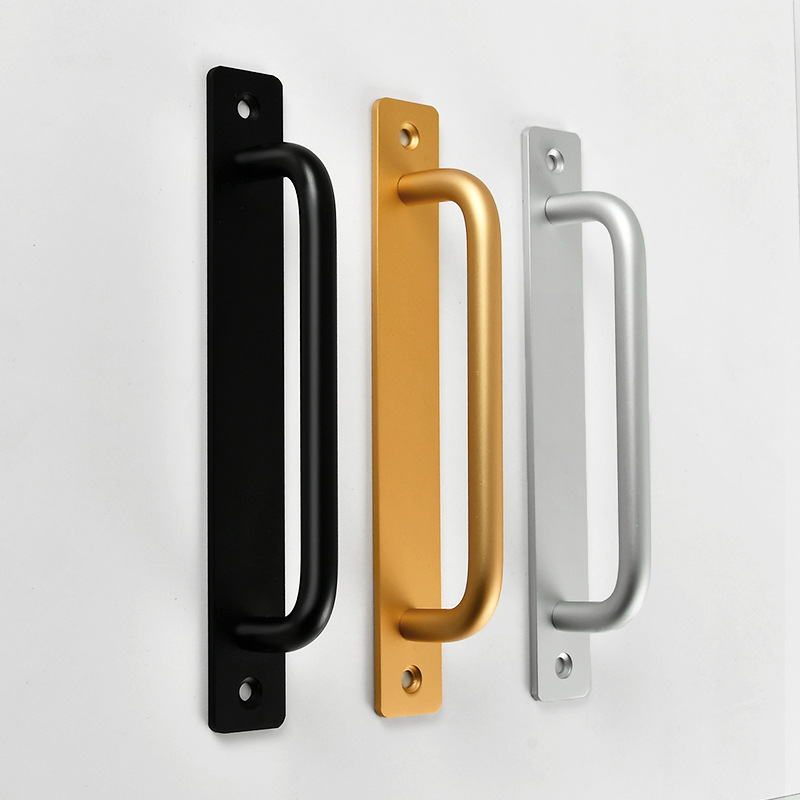 Aluminum Alloy Sliding Door Handle Balcony Window Cabinet Door Handle Bedroom Kitchen Black Gold Silver Furniture Hardware