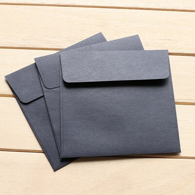 Mini enveloppe carrée en papier Kraft, carte de rangement carrée, 10x10cm, lot de 10 pièces: 3