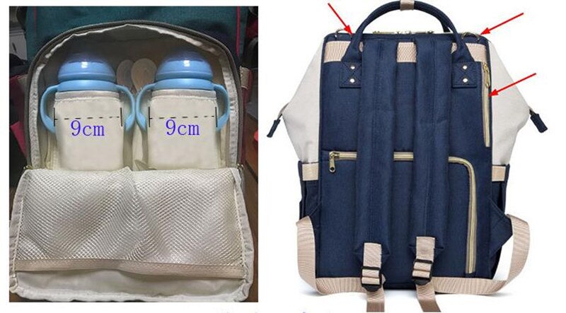 Dokoclub Baby Windel Tasche Große Kapazität Windel Tasche Reise Rucksack Mumie Pflege Taschen Multifunktionale Mutterschaft Tasche für Mutter