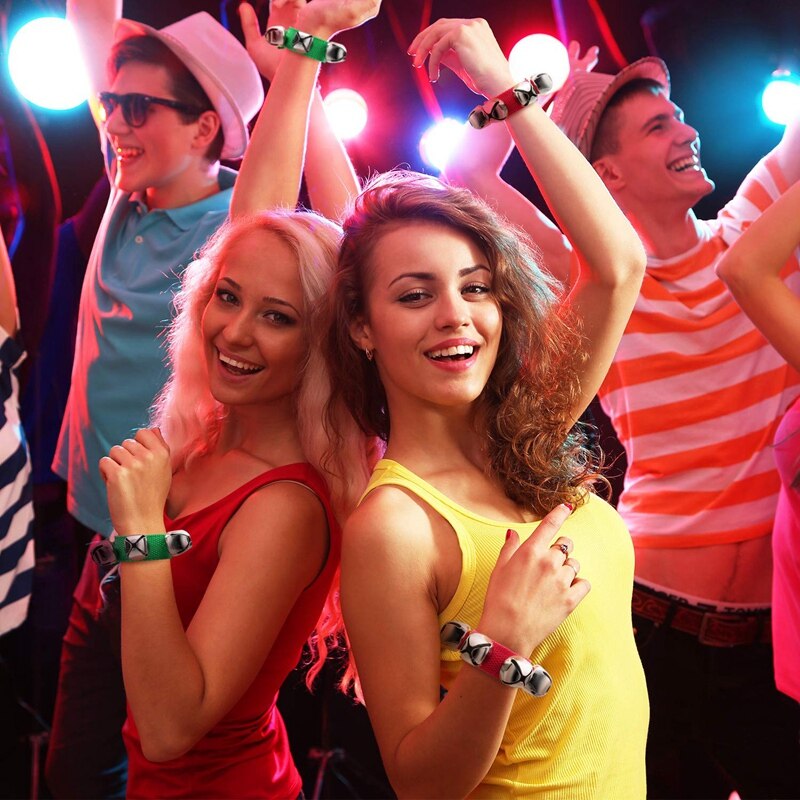 Band pols belletjes armbanden jingle muzikale enkel belletjes ritme instrument percussie feestgunsten voor kerstmis schoolkinderen  (2