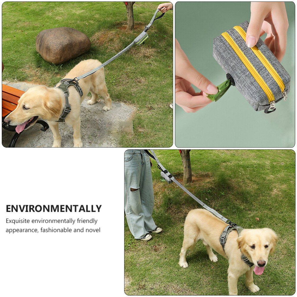 Outdoor Portable Dog Waste Poop Bag Storage Box Pet Trash Bag Container