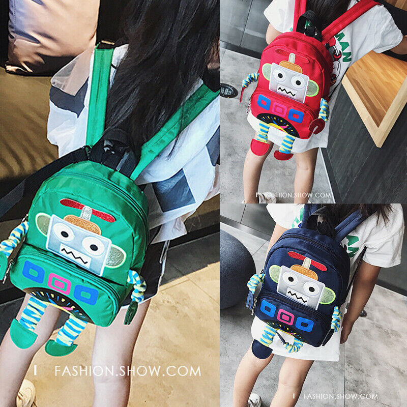 Peuter Kids Jongens Meisjes Leuke 3D Cartoon Robot Rugzak Schooltas Schoudertas Kinderen Rugzak Kinderen