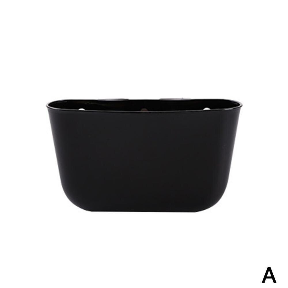 Multifunction Portable Mini Vehicle Auto Car Garbage Dust Case Holder Waterproof Box Bin Trash Rubbish Can Storage: Black