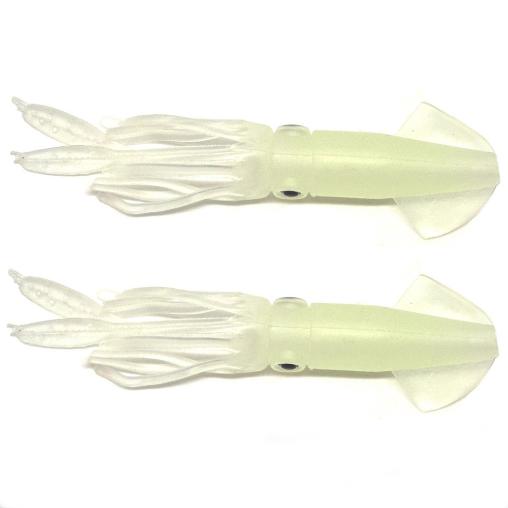 5pcs/Lot Saltwater Fishing Lure China Squid Octopus Skirts Lures Tackle Glow Luminous Fish Bait Set A10 AU7