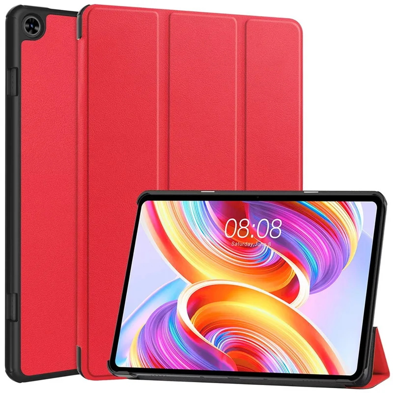 Teclast T50 tablet beschermhoes duurzame plastic drievoudige hoes voor tablets e-books compatibel verschillende apparaten: Rood