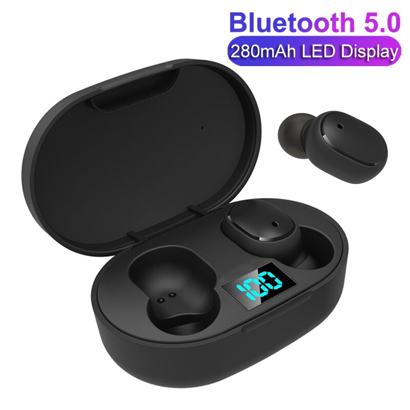 Draadloze Hoofdtelefoon Tws Hifi Stereo Oortelefoon Bluetooth 5.0 Oortelefoon Touch Control Gaming Headsets Waterdicht Met Microfoon: E6S TWS Earphone