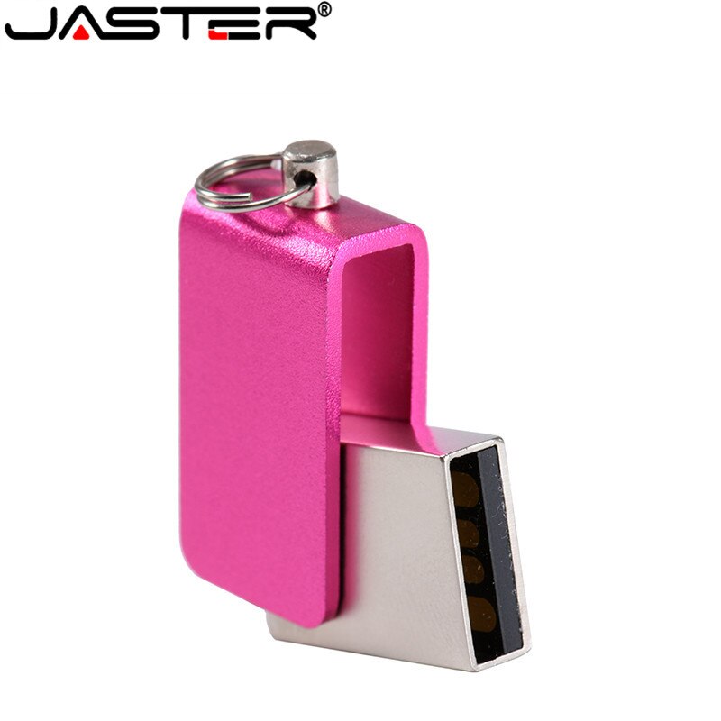 JASTER usb 2.0 pen drive 4gb 16gb flash drives pendrive 32 gb usb memory stick 64g OTG metal usb flash drive for Micro usb2.0