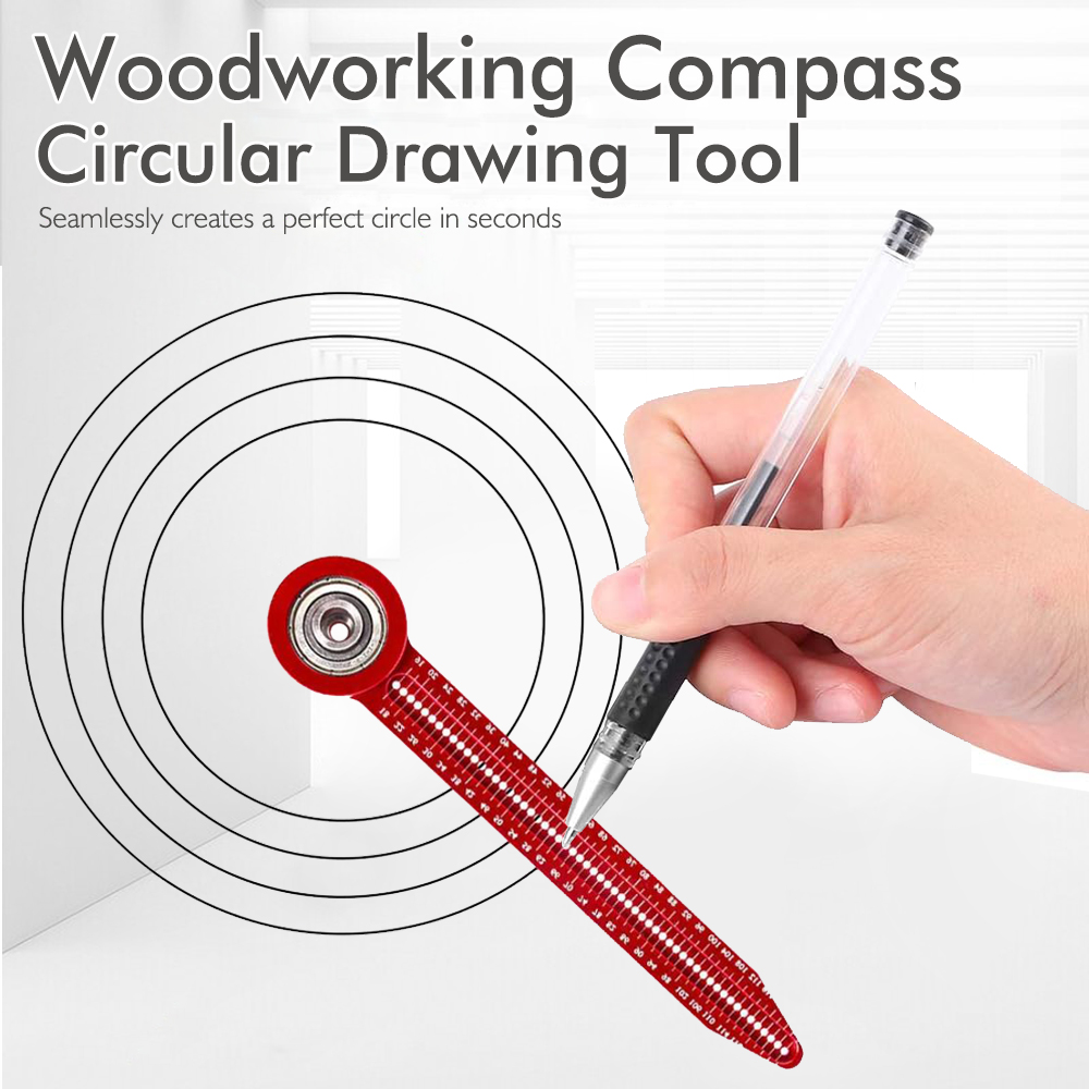 Woodworking Drawing Compass Circular Drawing Tool Hole Ruler High precision Woodworking Scribe Gauges Marking Measurement Tools