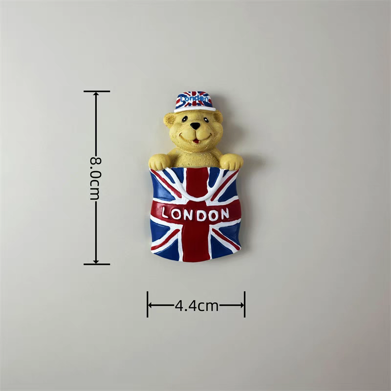 Europa storbritannien england london 3d køleskabsmagneter turisme souvenir køleskabsmagneter klistermærke samling kunsthåndværk dekoration: Rød