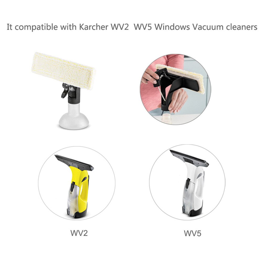 2pcs Window Cleaning Machine Easy Install Office Car Wash Floor Multifunction Portable Home Mop Head WV2WV5