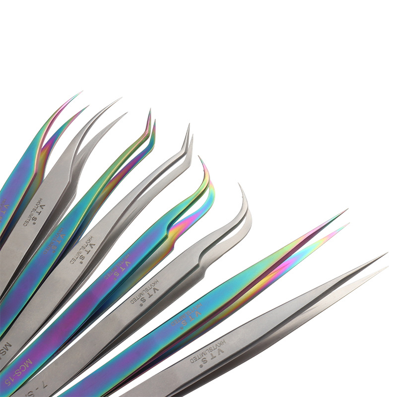 Pincety ze stali nierdzewnej profesjonalne przedłużanie rzęs dekoracje antystatyczna pęseta robić brwi przedłużanie rzęs narzędzia