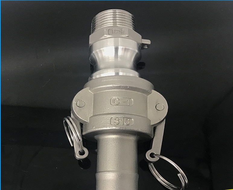 Quick connect hose Tail Barb 304 Stianless Steel Type C+F Socket Camlock Fitting Cam and Groove Coupler outside the wire joint