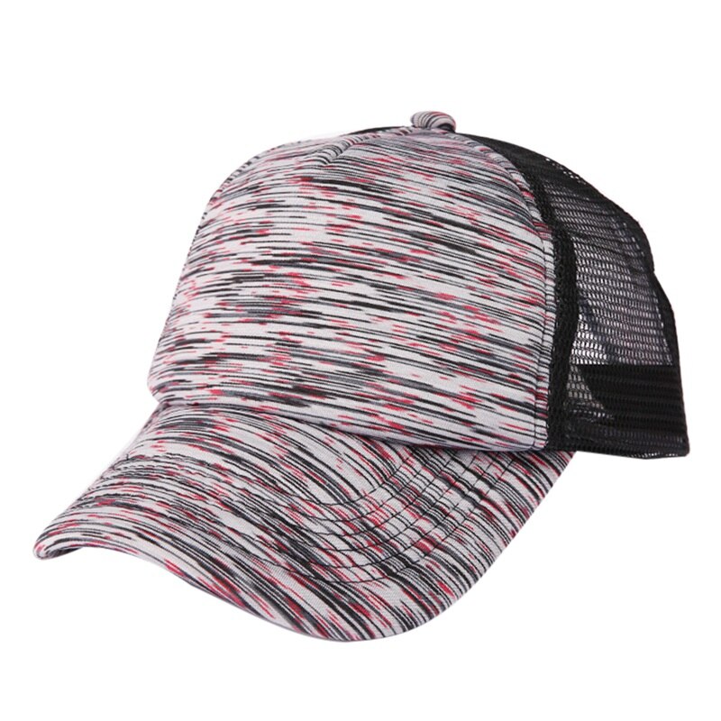 Sports Hat Snapback Cotton Sun Hat Outdoor Headwear Quick Dry Shading Sportswear: black red