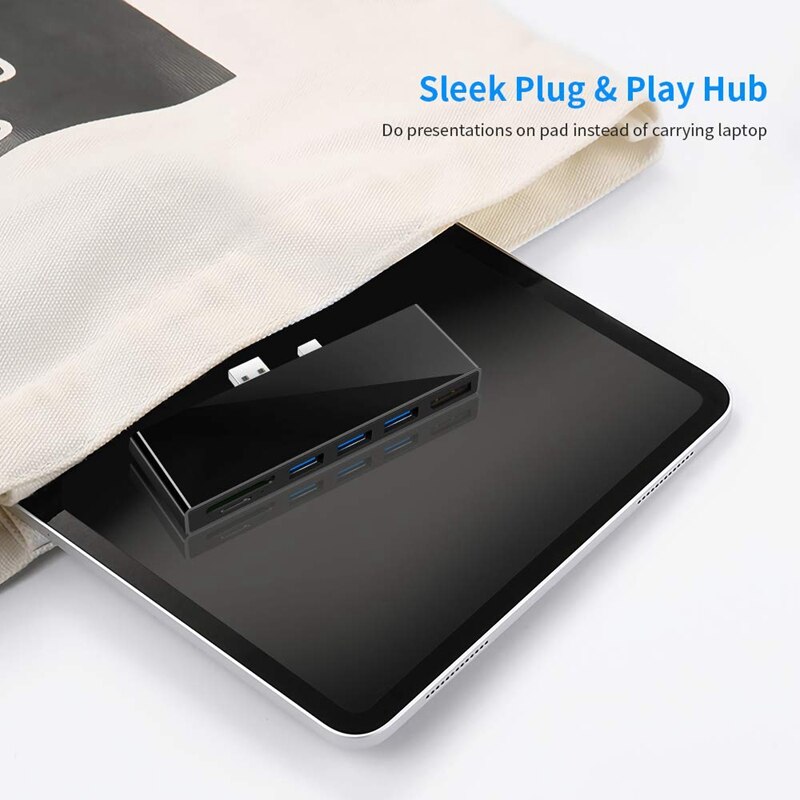 for Surface Pro USB Hub Docking Station,6-In-1 USB 3.0 Hub Adapter with 4K DP Displayport,3 USB3.0 Ports (5Gps)