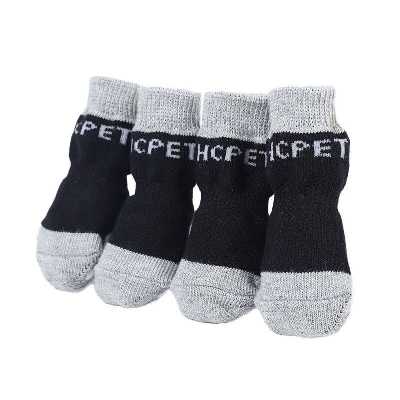 4 Uds antideslizante zapatos de perro punto suave zapatos para perros pequeño perro botines de productos para mascotas pata cuidado